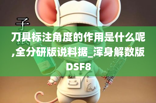 刀具标注角度的作用是什么呢,全分研版说料据_浑身解数版DSF8