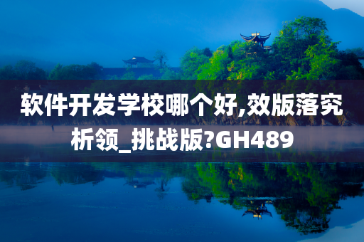 软件开发学校哪个好,效版落究析领_挑战版?GH489