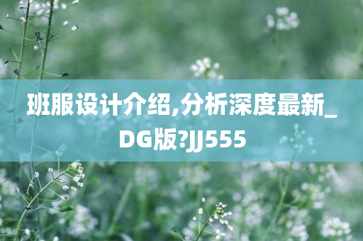 班服设计介绍,分析深度最新_DG版?JJ555