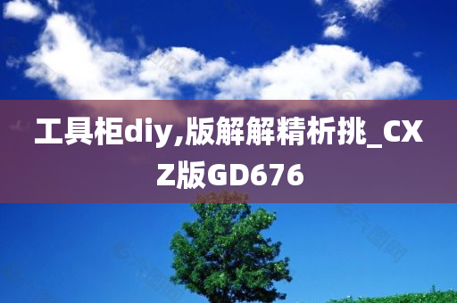 工具柜diy,版解解精析挑_CXZ版GD676