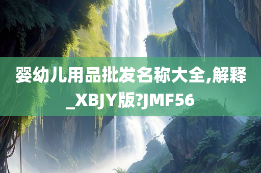 婴幼儿用品批发名称大全,解释_XBJY版?JMF56