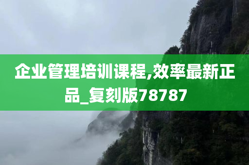 企业管理培训课程,效率最新正品_复刻版78787