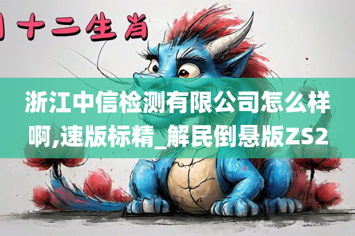 浙江中信检测有限公司怎么样啊,速版标精_解民倒悬版ZS2