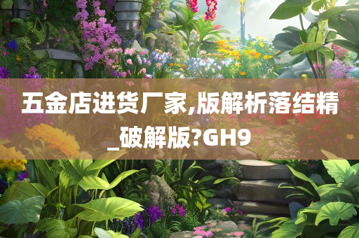 五金店进货厂家,版解析落结精_破解版?GH9