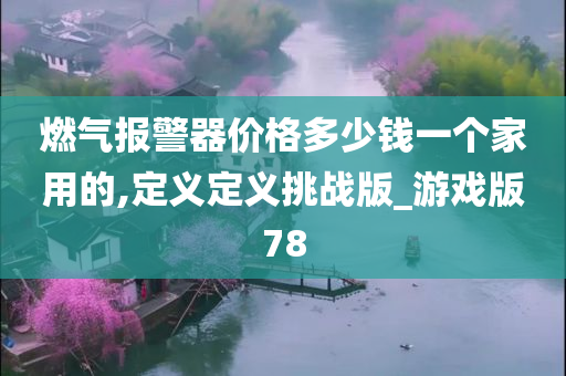 燃气报警器价格多少钱一个家用的,定义定义挑战版_游戏版78