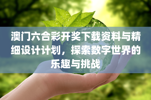 澳门六合彩开奖下载资料与精细设计计划，探索数字世界的乐趣与挑战