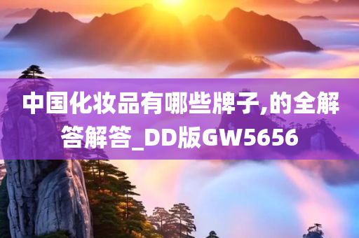 中国化妆品有哪些牌子,的全解答解答_DD版GW5656