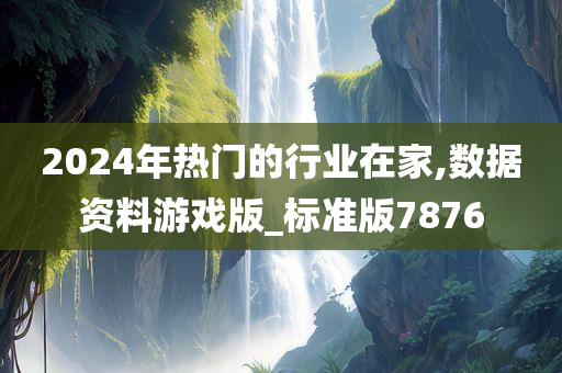 2024年热门的行业在家,数据资料游戏版_标准版7876