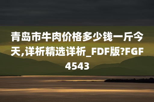 青岛市牛肉价格多少钱一斤今天,详析精选详析_FDF版?FGF4543