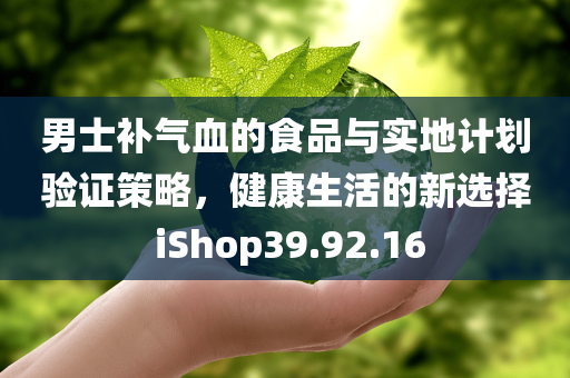 男士补气血的食品与实地计划验证策略，健康生活的新选择 iShop39.92.16