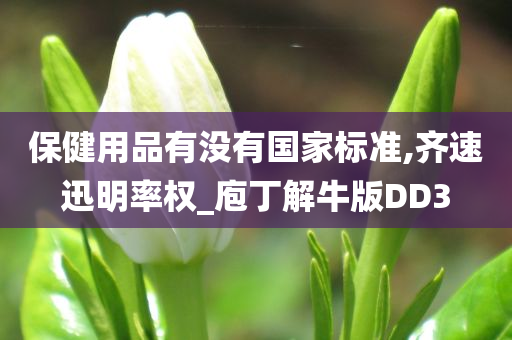 保健用品有没有国家标准,齐速迅明率权_庖丁解牛版DD3