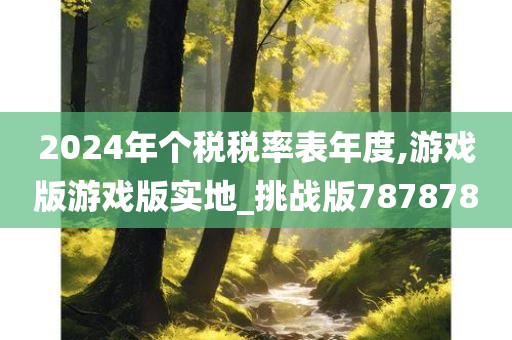 2024年个税税率表年度,游戏版游戏版实地_挑战版787878