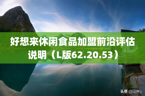 好想来休闲食品加盟前沿评估说明（L版62.20.53）