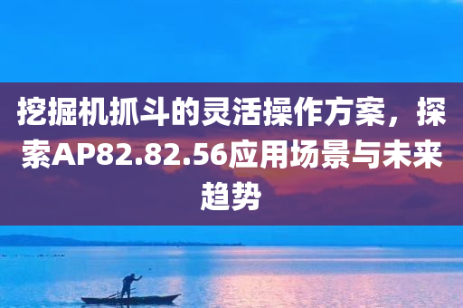 挖掘机抓斗的灵活操作方案，探索AP82.82.56应用场景与未来趋势