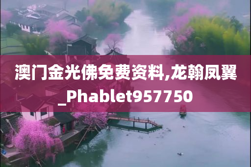 澳门金光佛免费资料,龙翰凤翼_Phablet957750