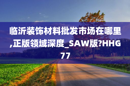 临沂装饰材料批发市场在哪里,正版领域深度_SAW版?HHG77