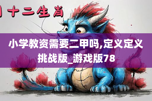 小学教资需要二甲吗,定义定义挑战版_游戏版78