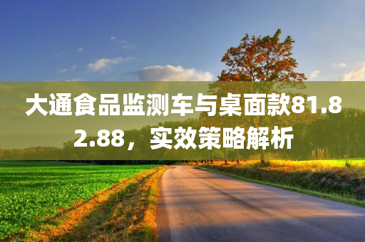 大通食品监测车与桌面款81.82.88，实效策略解析