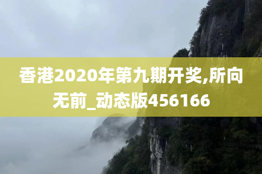 香港2020年第九期开奖,所向无前_动态版456166