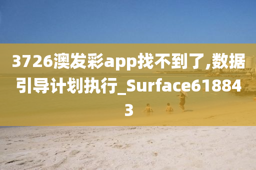 3726澳发彩app找不到了,数据引导计划执行_Surface618843