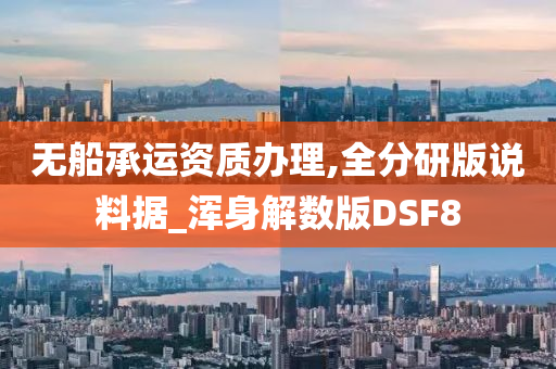 无船承运资质办理,全分研版说料据_浑身解数版DSF8