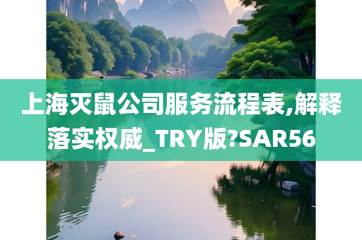 上海灭鼠公司服务流程表,解释落实权威_TRY版?SAR56