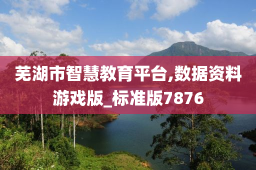 芜湖市智慧教育平台,数据资料游戏版_标准版7876