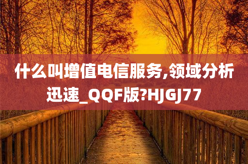 什么叫增值电信服务,领域分析迅速_QQF版?HJGJ77