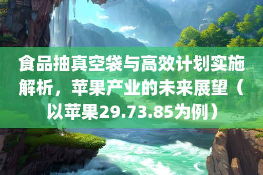 食品抽真空袋与高效计划实施解析，苹果产业的未来展望（以苹果29.73.85为例）